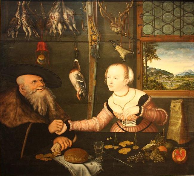 Lucas  Cranach Die Bezahlung china oil painting image